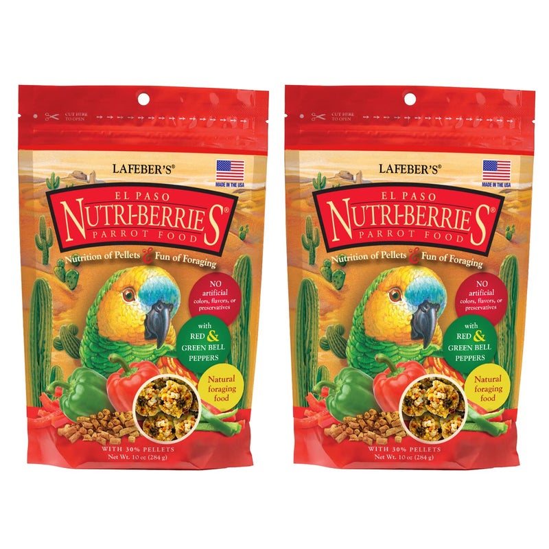LAFEBER'S LAFEBERS El Paso NutriBerries Pet Bird Food Made with NonGMO and HumanGrade Ingredients for Parrots 10 oz Pack of 2 - Image 2