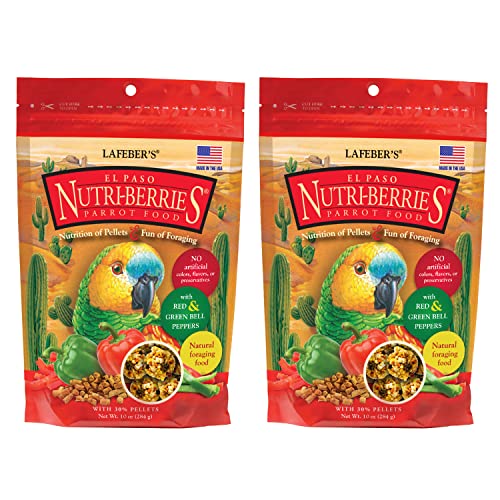 LAFEBER'S LAFEBERS El Paso NutriBerries Pet Bird Food Made with NonGMO and HumanGrade Ingredients for Parrots 10 oz Pack of 2 - Image 1
