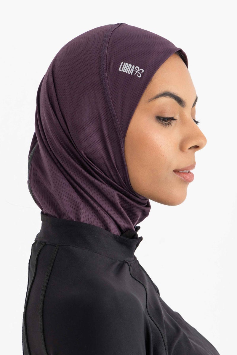 Libra Sport Hijab Light - Midnight plum - Image 4