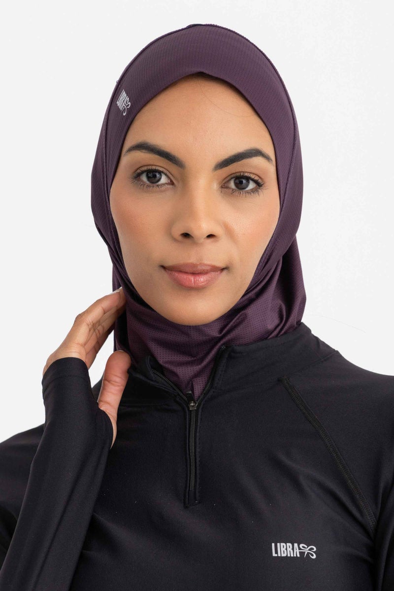 Libra Sport Hijab Light - Midnight plum - Image 1