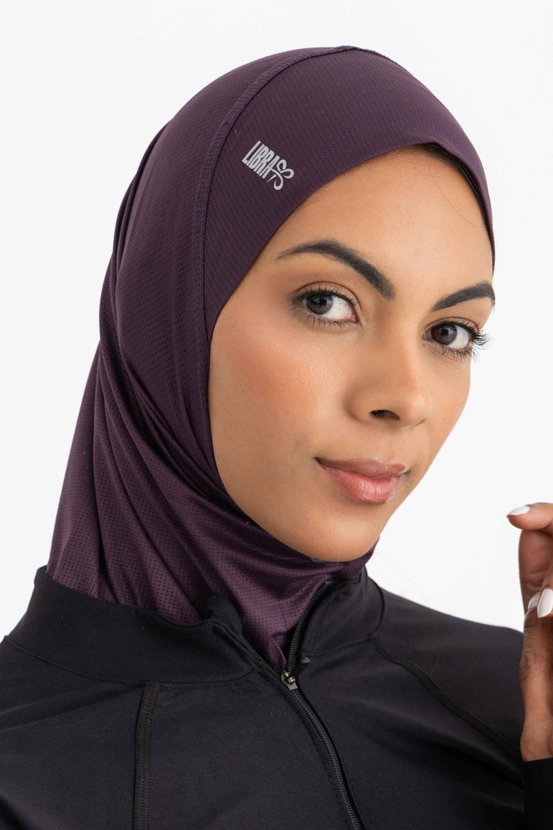 Libra Sport Hijab Light - Midnight plum - Image 3