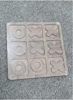 لعبة Tic Tac Toe خشبية، لعبة لوحة خشبية XO، مجموعة لعبة اللوحة لمباراة اثنين من الأشخاص.