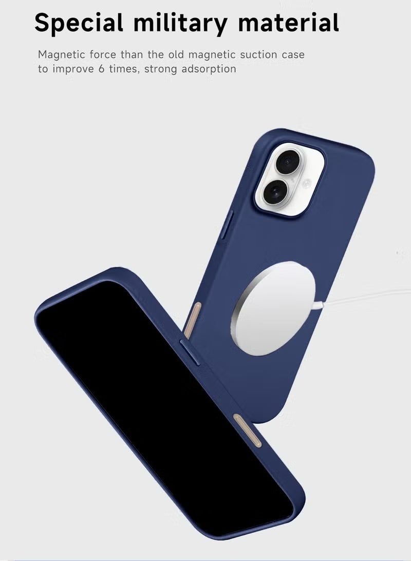 TIGER Apple iPhone 17 5G 2025 Case – Storm Blue Luxury Leather Shockproof Cover with Built-in Magnetic Alignment for Original MagSafe Wireless Charging | Slim Fit Durable Anti-Slip Case | Full Access to Ports & Buttons | Drop Protection – Model MCMPMN - Image 3