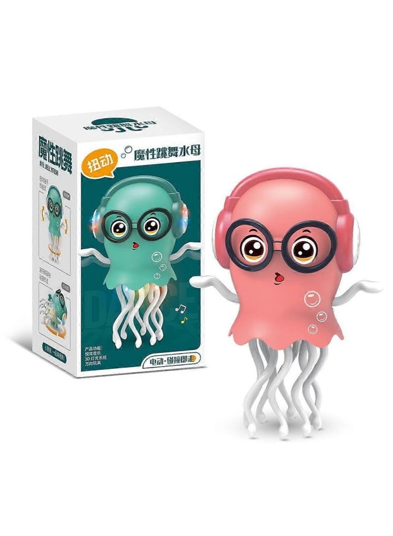 ELTRAZONE Dancing Octopus Electric Toy with LED Lights & Music | Interactive Wiggling Octopus Robot Toy | USB Rechargeable, Fun Movement & Sound Effects | Perfect Stress Relief & Playtime Gift for Kids & Adults - Image 1
