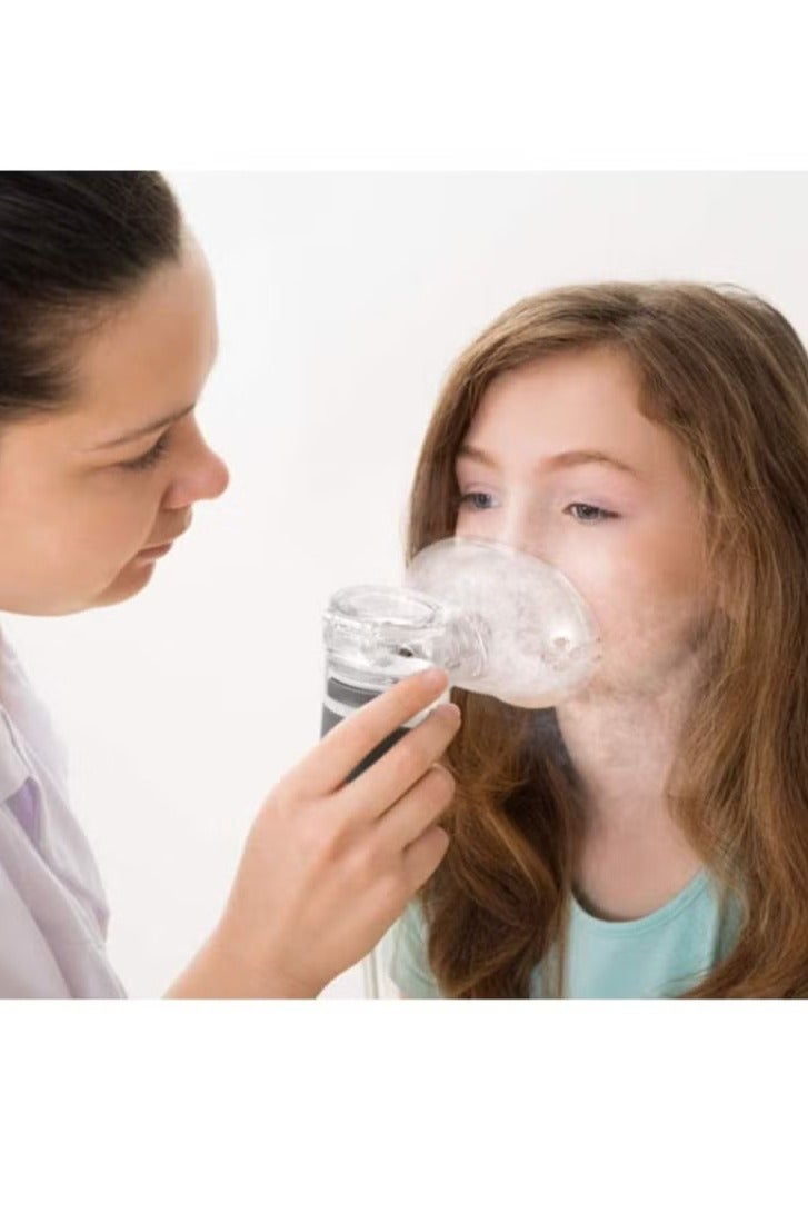 Handheld Mini Atomizing Vaporiser Portable Lightweight Cool Mist Humidifier Professional Ultrasonic Nebulizer Ideal for Daily Use Health Care Masks Steaming,Blue - Image 2