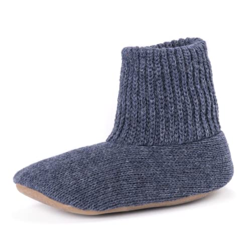 MUK LUKS Men's Morty Ragg Wool Slipper, Denim, 10-11 - Image 1