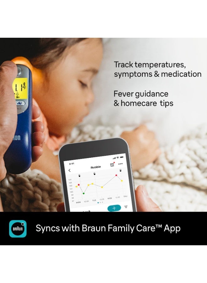 Braun ThermoScan 7+ IRT 6525 Healthcare Ear Thermometer with Age Precision and Color Coded Display, Temperature Screening, Fever, Fast Easy to Use and Night Mode - Black - Image 3