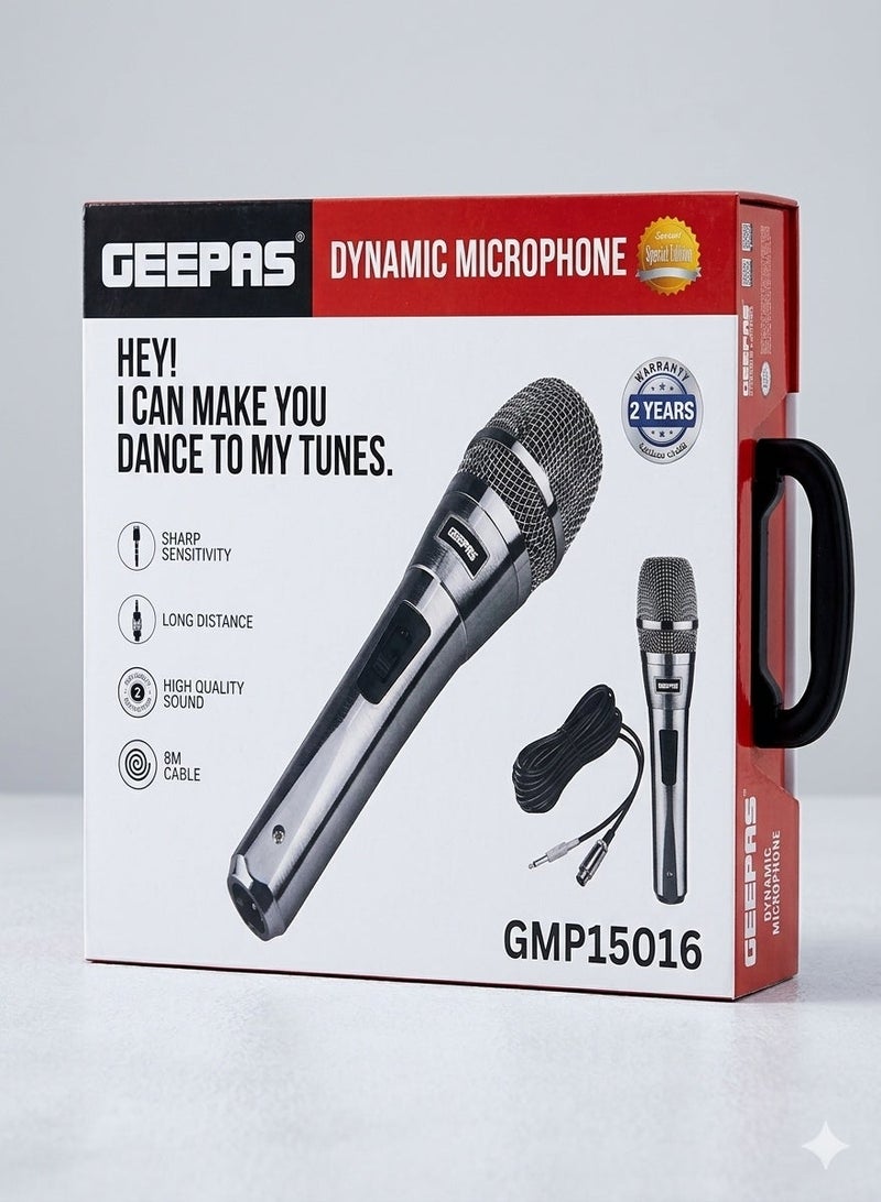 ميكروفون ديناميكي عالي الأداء: إعادة إنتاج صوت فائقة، وحساسية حادة، وقدرة على المسافات الطويلة (كابل 8 أمتار) - view 2