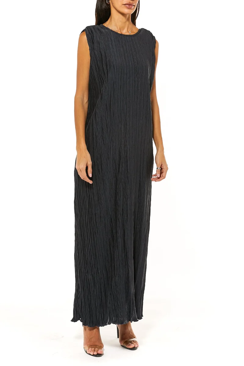 مويستريت فستان ماكسي حرير مقصود مطحون