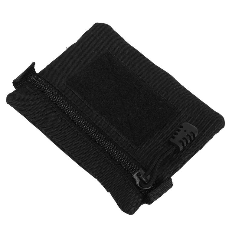 Coin Purse Black Waist Wallet Nylon Portable Storage Pocket Bag for Outdoor Travel - Image 4
