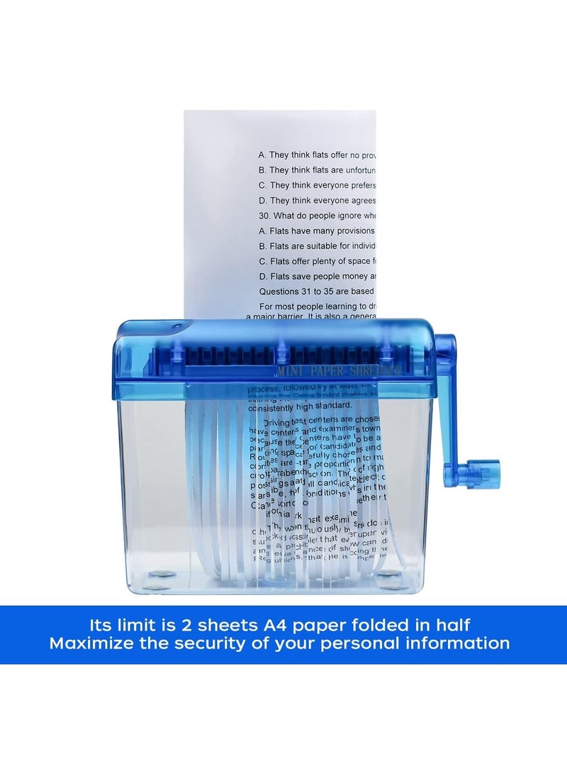 صغيرة اليد تقطيع الورق المحمولة تقطيع الورق اليدوي تقطيع الوثائق الورق قطع أداة المكتب المنزلي سطح المكتب القرطاسية هدية عيد الميلاد الأزرق - Image 4