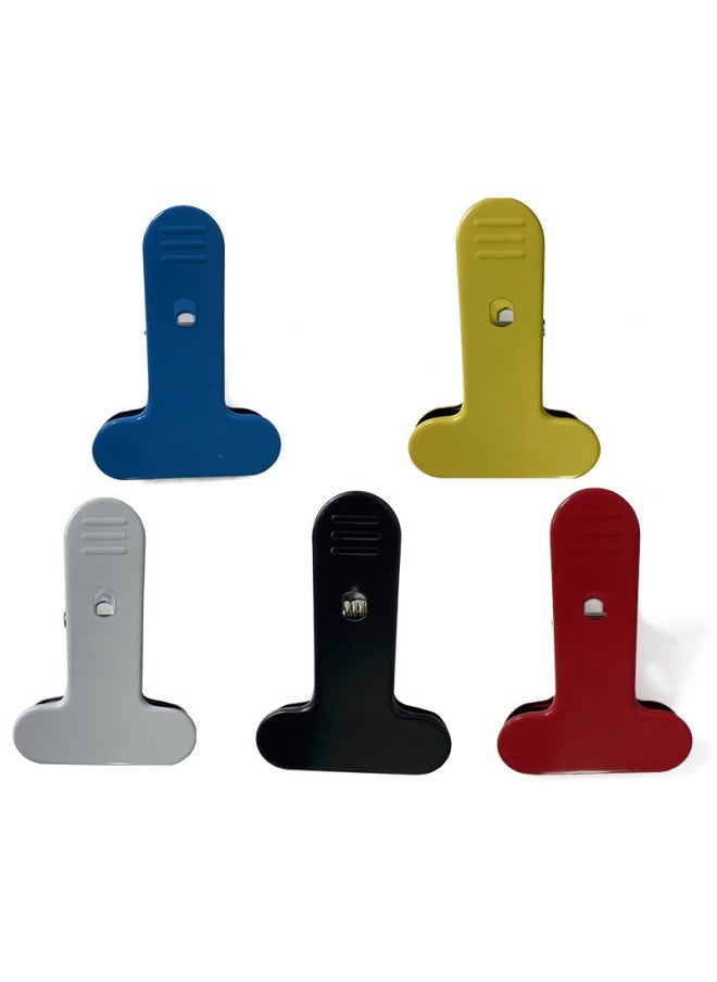 Generic Metal Clip Fixing Clip Hardware Powder Spraying Desktop Small Table Lamp Fixing Clip Direct Broadcast Light Plant Lamp Base-Color:Red  - Image 3