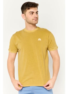 Men Brand Logo Beachwear T-Shirt, Olive