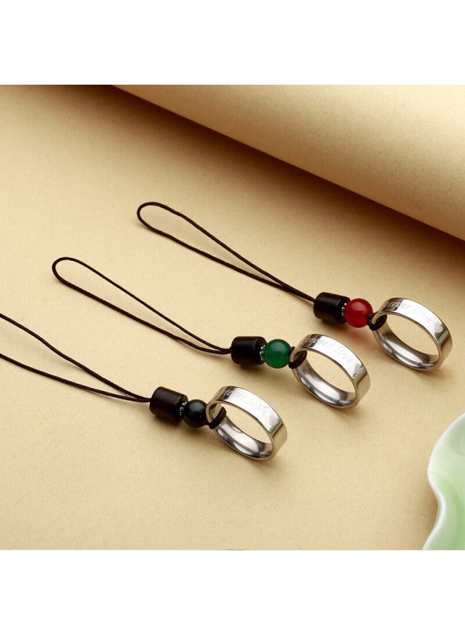 Sehan World Han Mobile Phone Pendant Mobile Phone Anti-Drop Ring Hanging Rope Pendant Pendant Pendant Multi-Function Keychain U Disk Wallet Finger Buckle Simple Men And Women Fashion Trend - Image 3