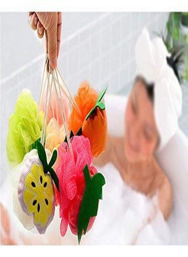 Mopslik - Kids Babies and Adults Fruit Shaped Bath Loofah (Multicolor) (Pack Of 2) - Image 5