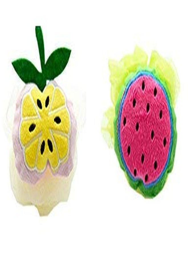 Mopslik - Kids Babies and Adults Fruit Shaped Bath Loofah (Multicolor) (Pack Of 2) - Image 2