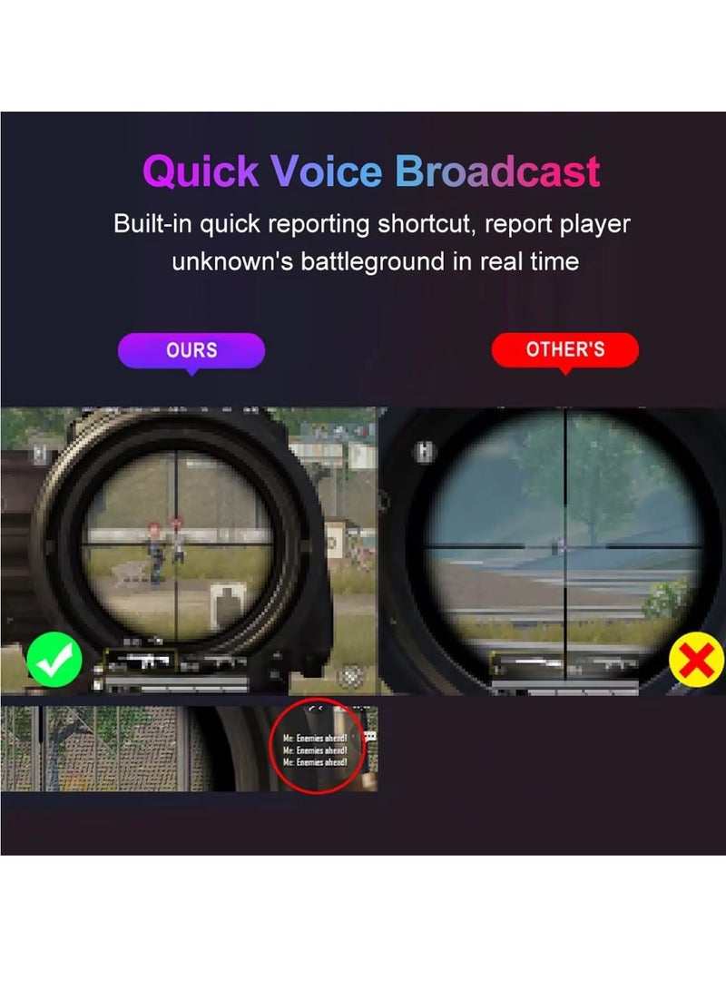 مجموعة لوحة مفاتيح وفأرة للألعاب، مع محول فأرة، لوحة مفاتيح صغيرة محمولة بإضاءة خلفية بألوان قوس قزح، 36 مفتاحًا، تصميم ميكانيكي، تدعم تخصيص الأزرار، لأجهزة أندرويد والكمبيوتر الشخصي. - Image 4