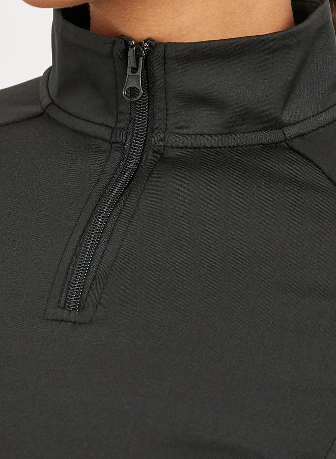 Styli Reflective Zipper Pocket Zip Up Top and Leggings Set