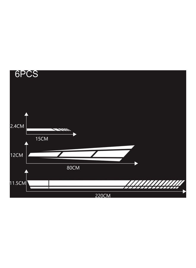 NIBEMINENT 6-Piece Strip Style Car Sticker - Image 2