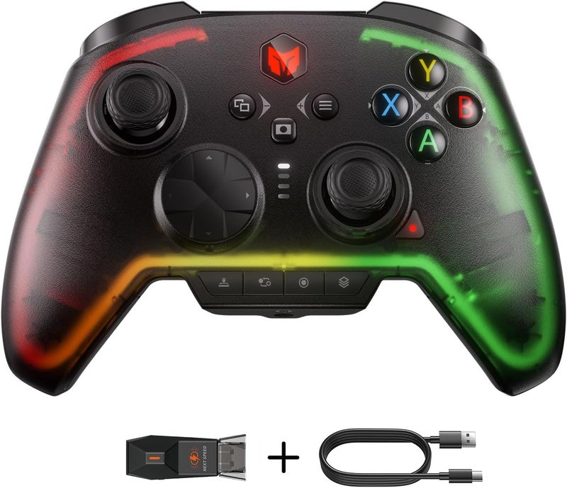 BIGBIG WON Wireless Controller, Rainbow 2 Pro PC Controllers Motion Aiming, Hall Triggers, ALPS Joystick, Custom Button, 3.5mm Audio Gaming Controller for PC Windows/Android/iOS/Switch Controllers - Image 1