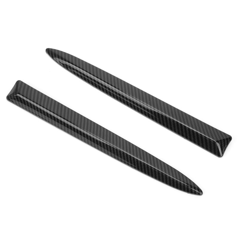 Pair Front Bumper Upper Trim Carbon Fiber Style 735455041 Replacement for FIAT 500 2007‑2015 - Image 5