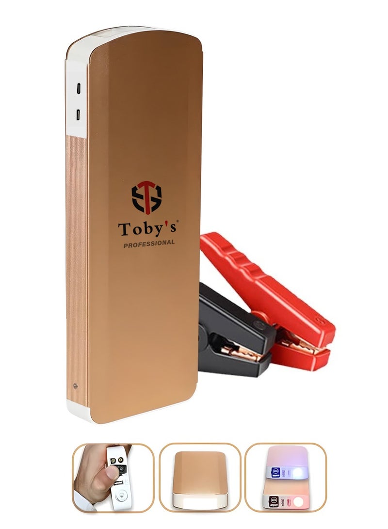 Toby's Toby's X19 PRO 16000mAh Car Jump Starter – 1500A Peak, 12V Battery Booster, PD 30W Fast Charging, QC3.0 USB, LED Flashlight, for Car, Truck, Motorcycle, Boat, Diesel & Gas Engines  - Image 1