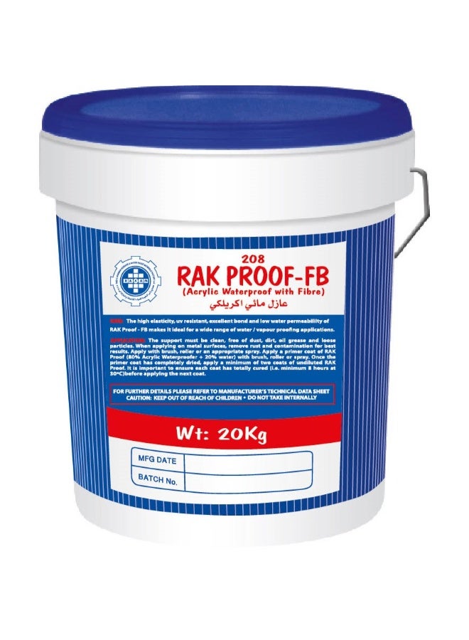 RAK WATERPROOF WITH FIBR - 20 KG BKT