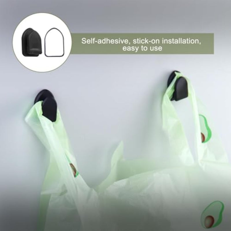 Car Trash Bag, 200 Count Green Disposable Plastic Hanging Auto Trash Bags with 4 Hooks for Car, Travel, Home, Office - Image 4
