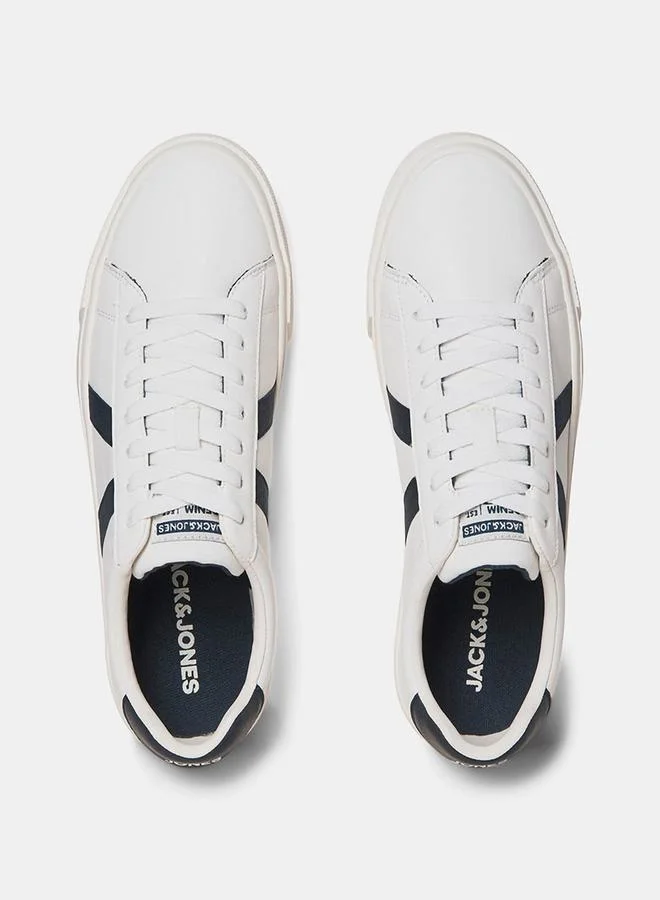 JACK & JONES Striped Patterned Round Toe Sneakers