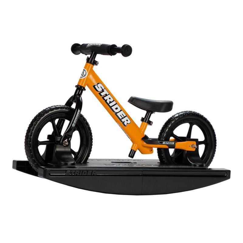 Strider 12 Sport Bike Orange Rocking Base Helps Teach Baby How to Ride a Balance Bicycle for Kids 6 Months to 4 Years Easy Assembly Adjustments - Image 2