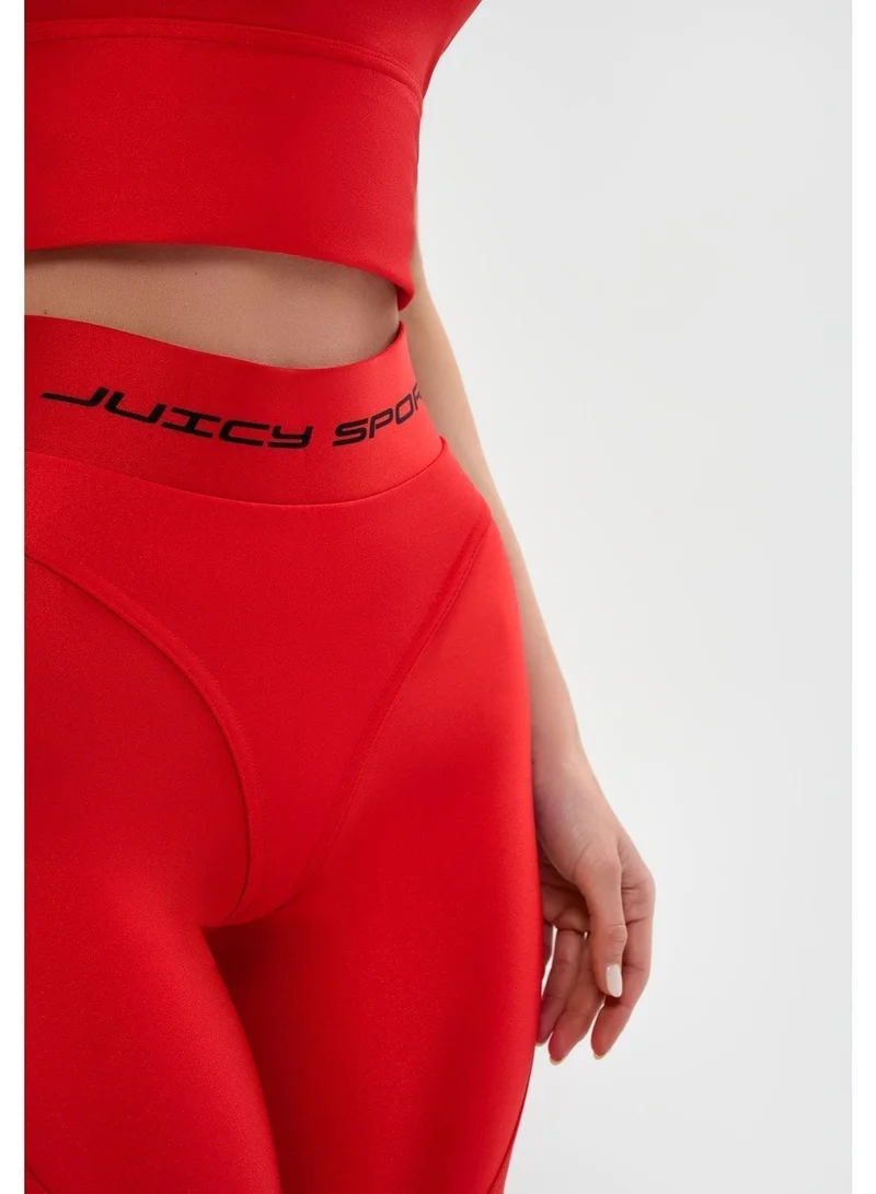 Bona Fide Extra Push-Up "Juicy Red" Extra Juicy High Waist Gym Leggings for Women for Women | Best Price UAE