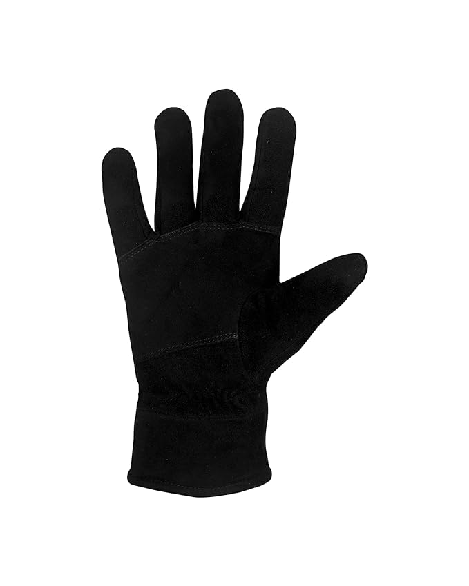 WILDSTICH Full Finger Solid Premium Leather Gloves for Winter and Hand Protective Bike Riding Leather Gloves for Men and Women - Image 3