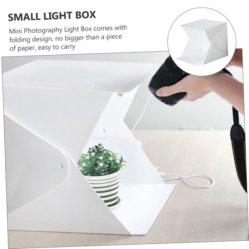 Folding LED Photo Light Tent With Color Backdrops Portable Softbox For Jewelry Photography - Image 3