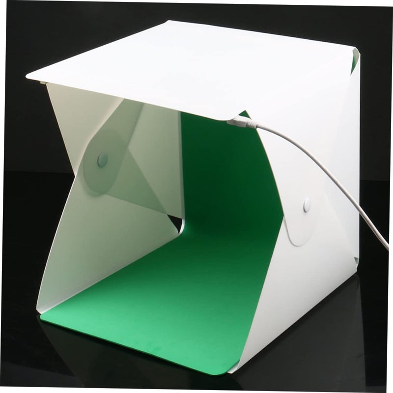Folding LED Photo Light Tent With Color Backdrops Portable Softbox For Jewelry Photography - Image 4