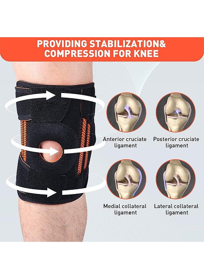 SOUTH MOON Knee Brace with Side Stabilizers and Patella Gel Pads, Adjustable Knee Support for Knee Pain Relief Arthritis and Meniscus Tear, Dampening and Enhanced Support for Women and Men - Image 4