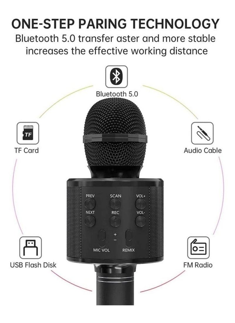 Bluetooth Microphone for kids Birthday Gift Toys for Age 3 4 5 6 7 8 9 10 Girls Boys Wireless Karaoke Mircrophone Little Kid Gifts Toy for Toddler Children - Image 2