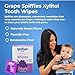 Spiffies Baby Teeth Wipes Grape Flavor XylitolEnriched Baby Gum Cleaner Dental Wipes for Teething Relief and Teeth Cleaning Safe for Infants Toddlers 20 Count Pack of 6 - Image 4