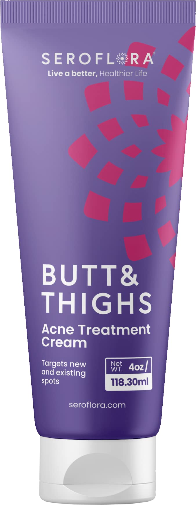Seroflora Butt  Thighs Acne Treatment Cream  Butt Acne Clearing Cream for Pimples Zits Razor Bumps Dark Spots  Acne Clearing Lotion for Buttocks  Body  Inner Thigh Blackhead Remover 4oz