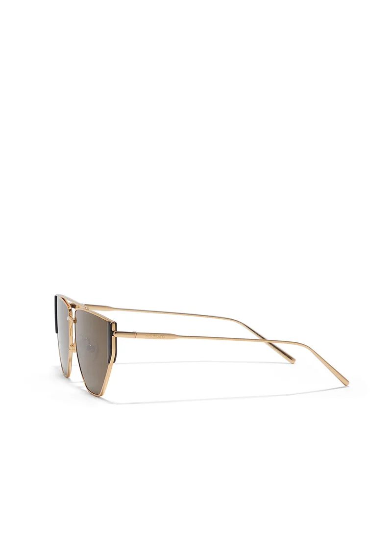 30Sundays Gardena,Unisex Sunglasses, Aviator Sunglasses, UV Protection: UV400 (Gold,Brown)