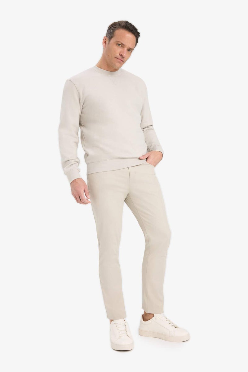 DeFacto Cotton Regular Fit Crew Neck Sweatshirt - Image 2