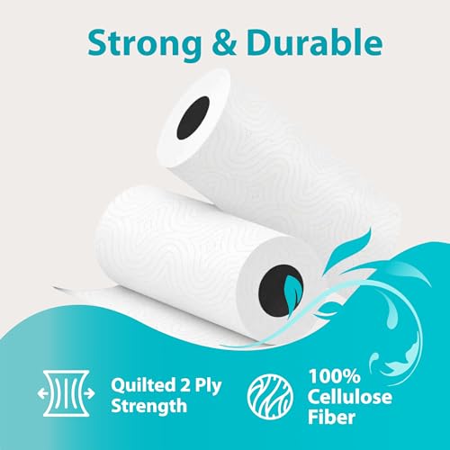 Origami 2 Ply 2 in 1 Kitchen Tissue Paper Roll - Pack of 6 (60 Pulls Per Roll, 360 Sheets) - Image 2