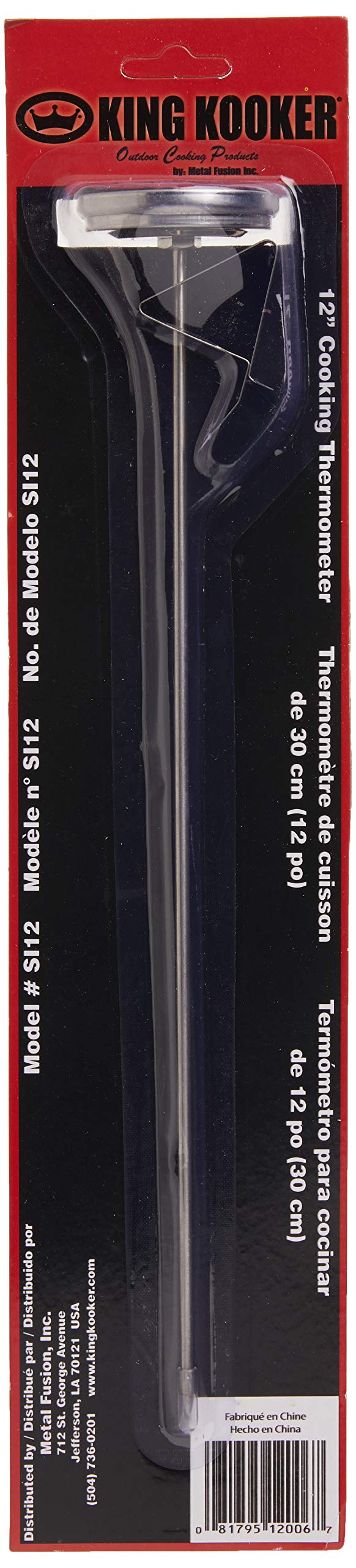 King Kooker SI12 12-Inch Deep Fry Thermometer , Silver - Image 2