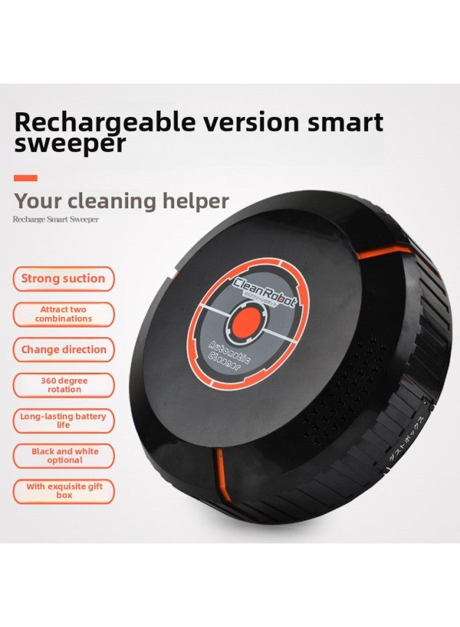Children's Sweeping Robot Toy Simulation Electric Sweeping Vacuum Sweeper Rechargeable Girls Play House-Color:Black (rechargeable Model) - Image 5
