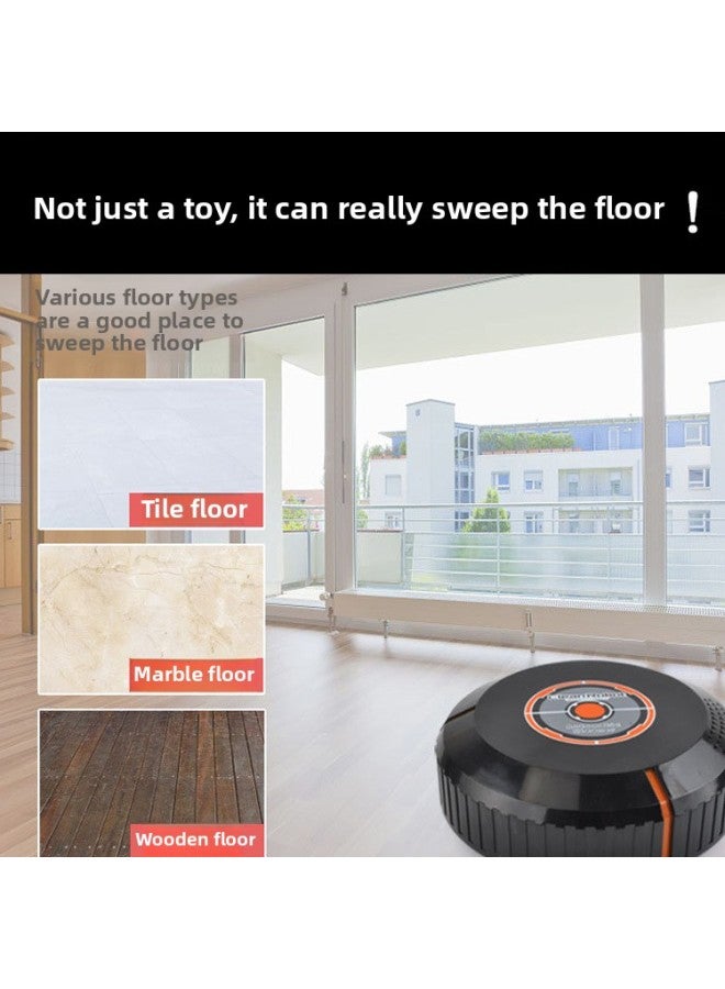 Children's Sweeping Robot Toy Simulation Electric Sweeping Vacuum Sweeper Rechargeable Girls Play House-Color:Black (rechargeable Model) - Image 3