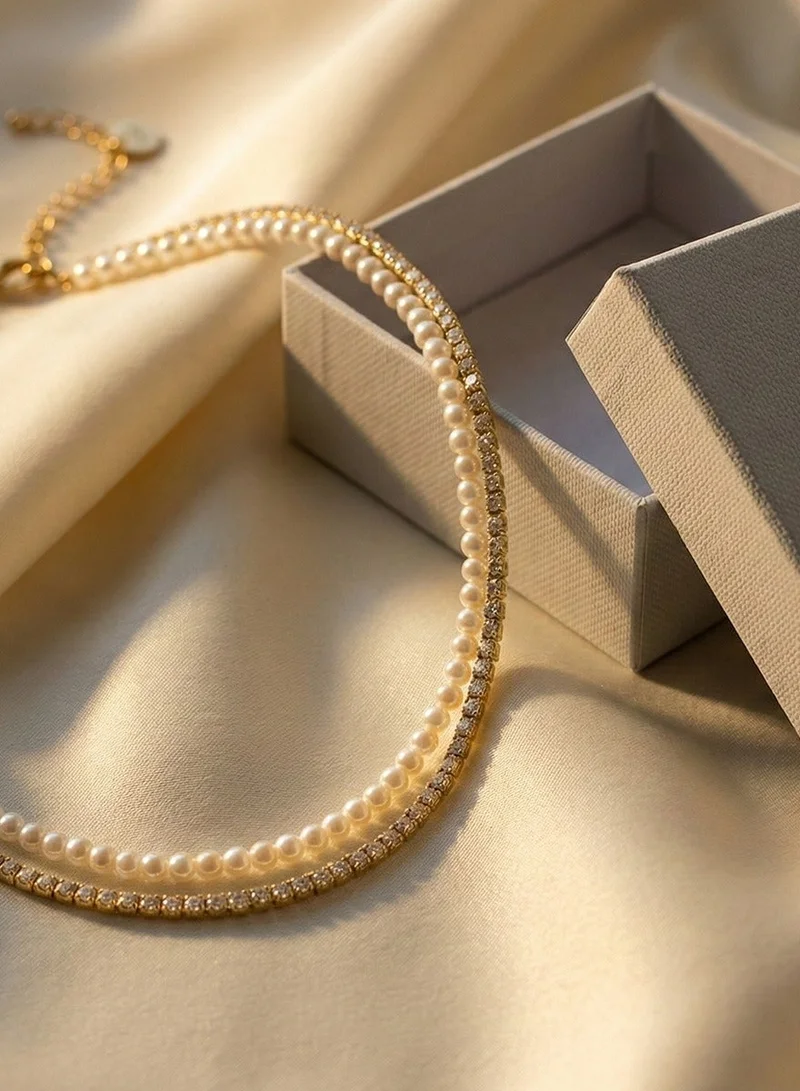 Liu Jo  Liu Jo Lune Duo Gold Necklace for Women | Best Price UAE