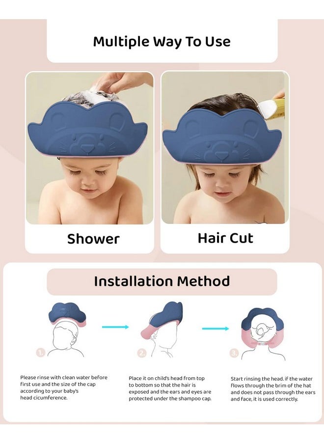 StarAndDaisy Baby Shower Cap Shield, Adjustable Shower Cap for Kids, Visor Hat for Eye and Ear Protection for 0-9 Years Old Children -(Assorted) - pzsku/Z4DCBB0E25CB150016972Z/45/_/1738306573/1de77cba-1d89-4d89-b0eb-1093575fd260