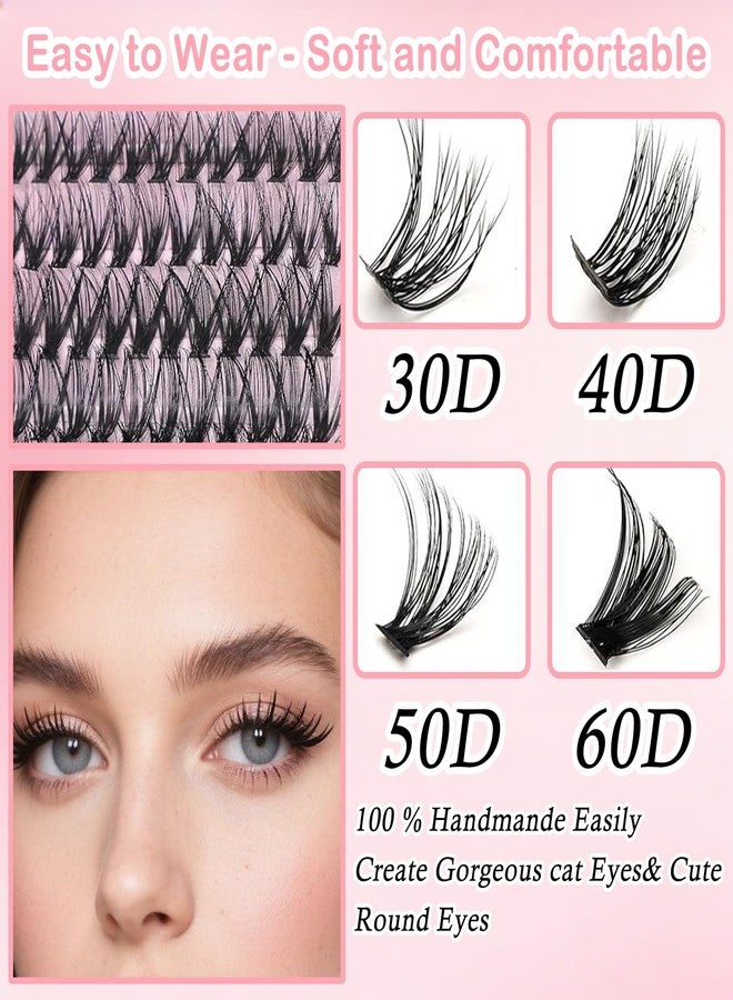 Flavizo 640pcs False Eyelashes 4 Style Cluster Lashes kit Multiple Density Options | Reusable | Natural Look | Salon-Style Volume | 4 Densities | DIY Friendly | Value Pack - Image 2