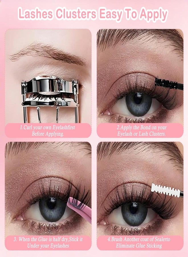 Flavizo 640pcs False Eyelashes 4 Style Cluster Lashes kit Multiple Density Options | Reusable | Natural Look | Salon-Style Volume | 4 Densities | DIY Friendly | Value Pack - Image 5