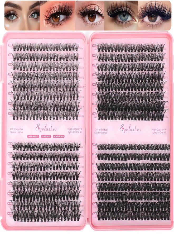 Flavizo 640pcs False Eyelashes 4 Style Cluster Lashes kit Multiple Density Options | Reusable | Natural Look | Salon-Style Volume | 4 Densities | DIY Friendly | Value Pack - Image 1