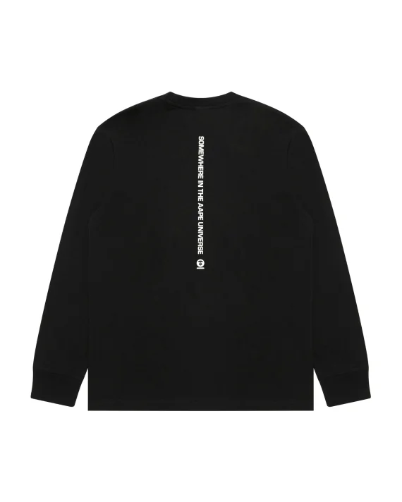AAPE AAPENOW clover moonface long sleeve tee